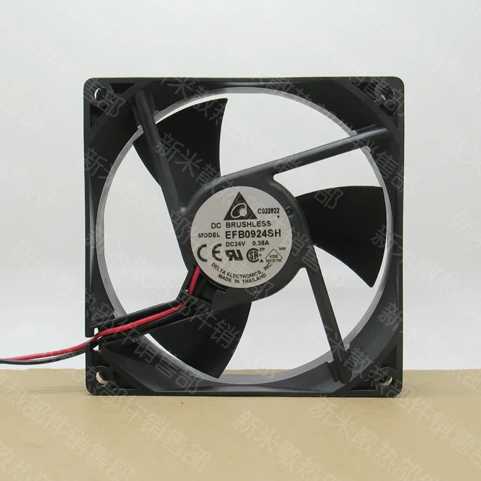 Delta Electronics EFB0924SH DC 24V 0.38A защитного стекла 92x92x25 мм 2 провод Сервер вентилятор