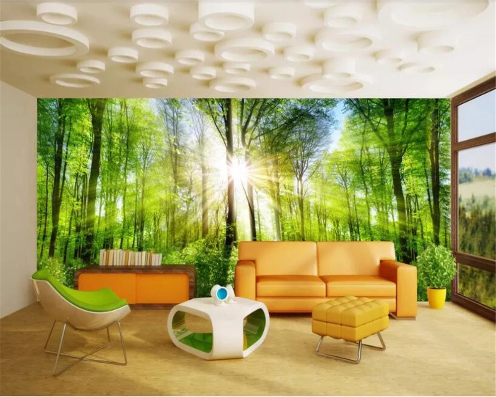 Обои beibehang для стен 3 d огромный лес пейзаж полный дом 3d обои комнаты фон
