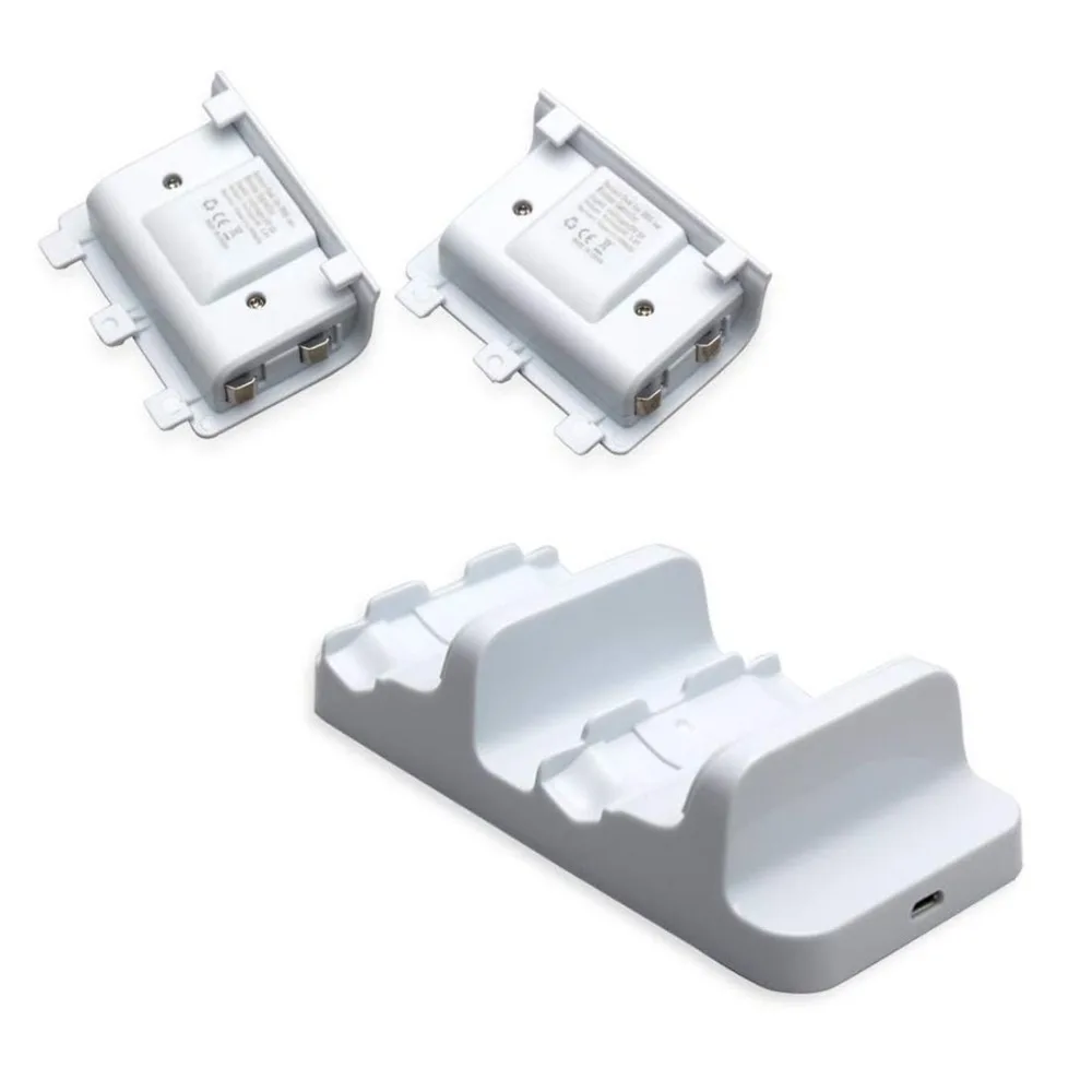 Зарядное устройство для Xbox One S Dual Dock зарядная станция с 2 аккумуляторами и