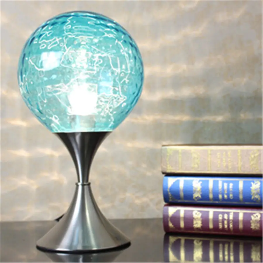 creative Blue Magic Ball table lamp Fantasy Kids Room bedside home decor makeup light fixture girl bedroom decoration | Освещение