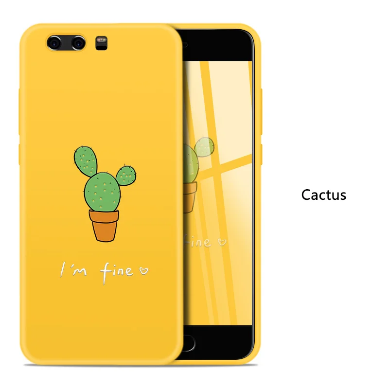 Cactus Asina, милый мультяшный чехол для huawei P10, чехол, силиконовый чехол, Fundas для huawei P9 Lite P20 Lite P, умный чехол, противоударный чехол - Цвет: Cactus