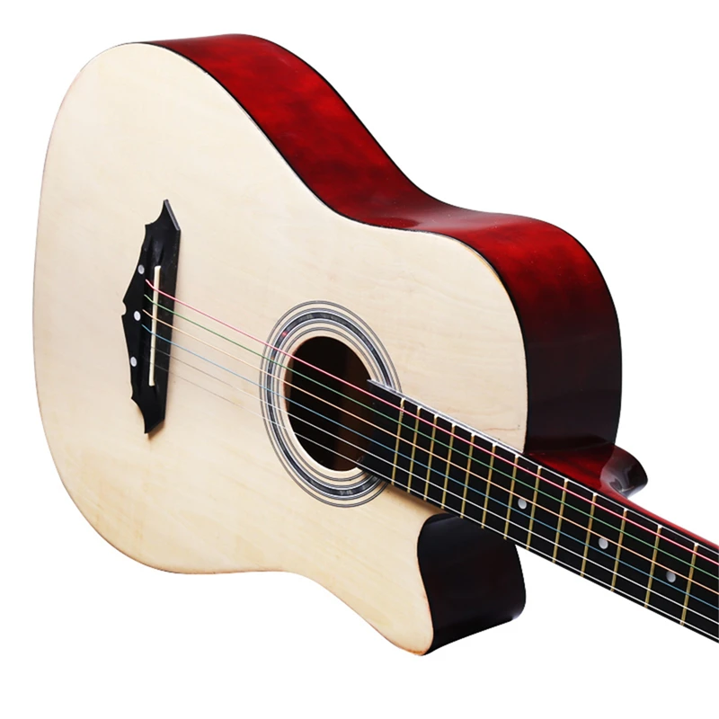 Free shipping 38 Inch Beginner Introduction Ballad Luck It Wood Guitar Novice Practice Musical Instrument Men And Women Student | Спорт и