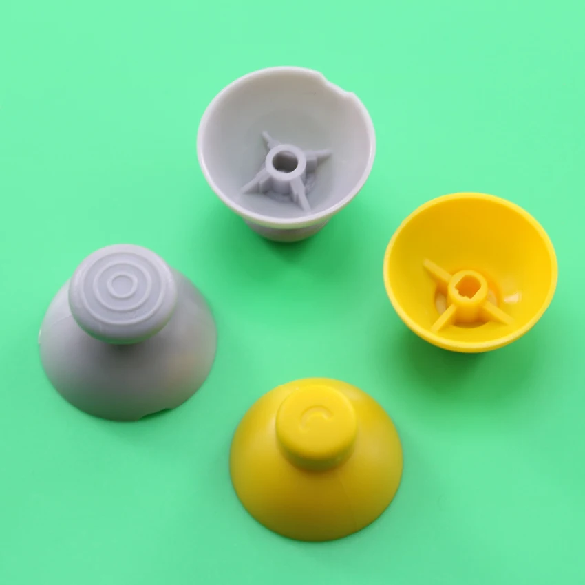 

JCD 40 наборов = 80 шт., серые и желтые аналоговые крышки, замена для контроллера Nintendo Game cube