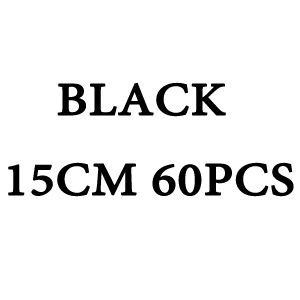 BLACK15CM60PCS 60 шт./лот анти-укус рыболовные провода линии трассировки проволочный вдеватель с шарнирным соединением Дуо-запор Fly поводок для рыболовного грузила леска 15/20/30 см X318 - Цвет: BLACK15CM60PCS