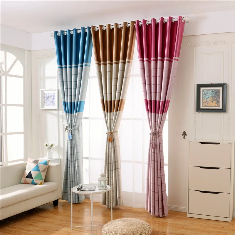 Современные затемняющие плоские оконные шторы высокого качества для гостиной