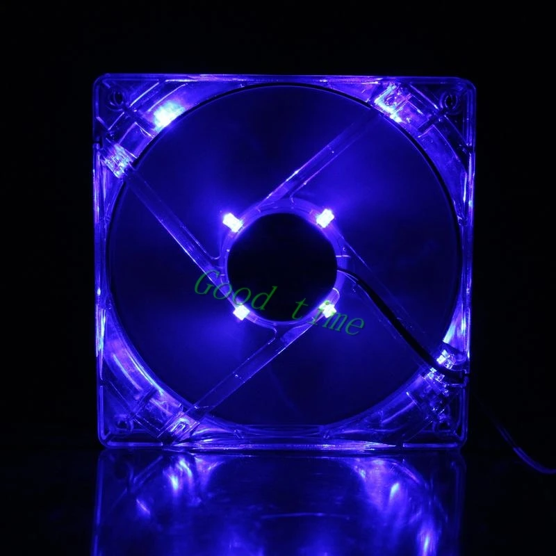 Gdstime 50 шт. пять цветов свет Quad 4 LED 120 мм PC корпус компьютера Вентилятор охлаждения