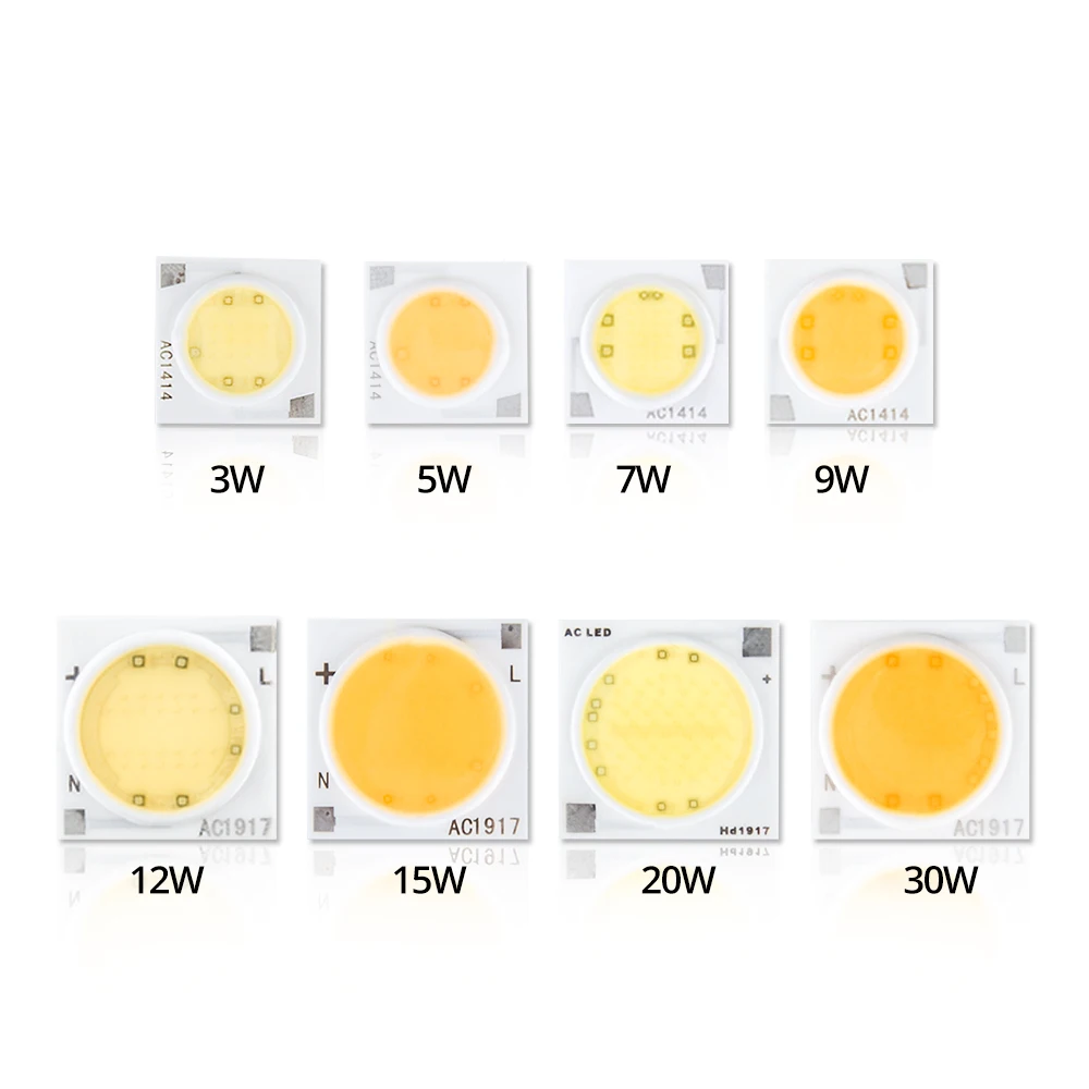 

10pcs a lot 3W 5W 7W 10W LED COB Light Bulb On Board 220V Matrix Lamp Chip LED Light Lamp SpotLight Downlight Lamps DIY