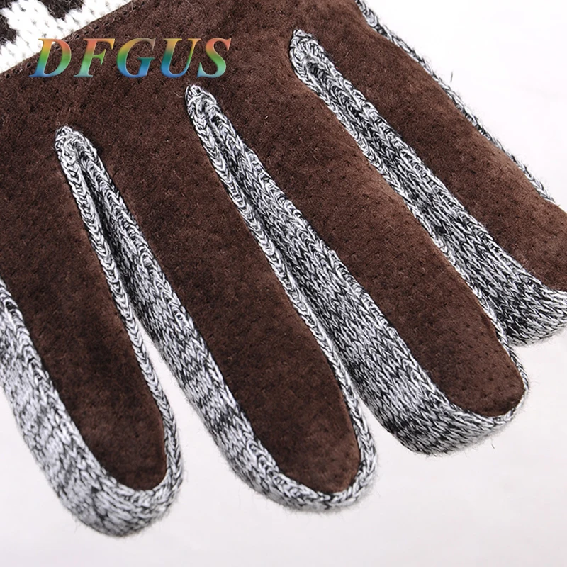 Brand Genuine Leather Gloves Winter Guantes Touch Screen Warm Sheepskin Men for Women | Аксессуары для одежды