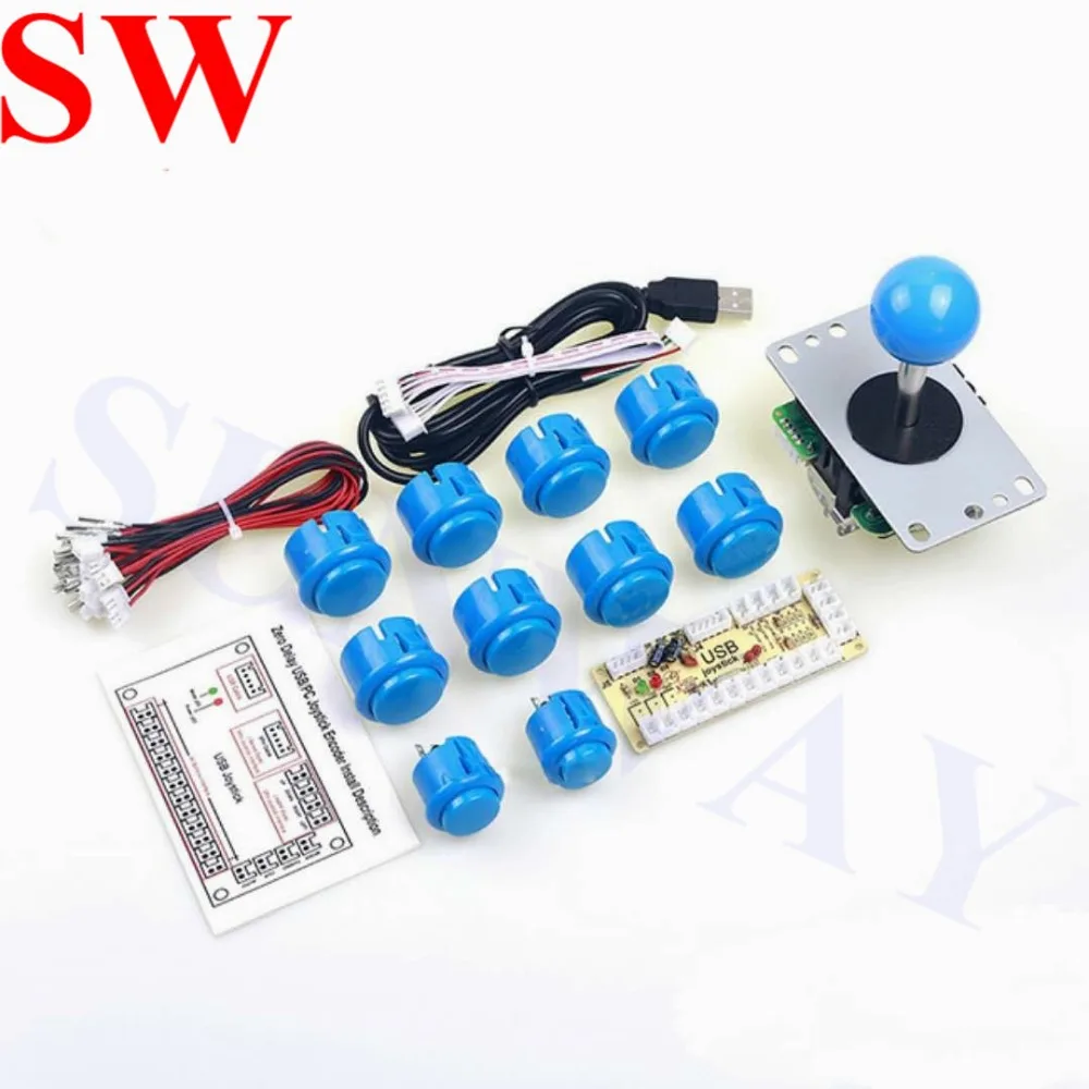 Аркадные Наборы сделай сам запчасти для джойстика Sanwa кодировщик USB ПК игровые