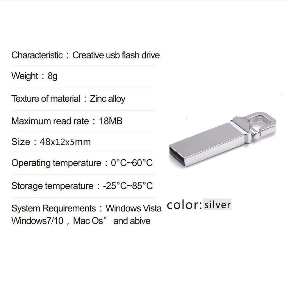 Новейший флеш накопитель Wansenda из нержавеющей стали 128 512 М USB 2 0 карта памяти