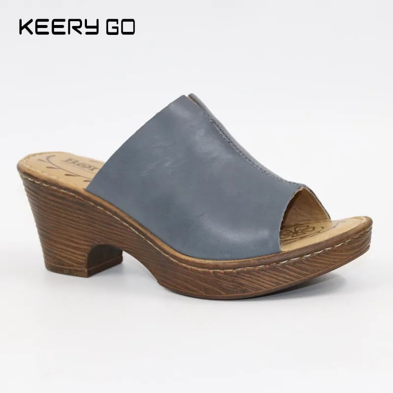 Женские Классические Кожаные босоножки на высоком каблуке|sandals leather|high-heeled