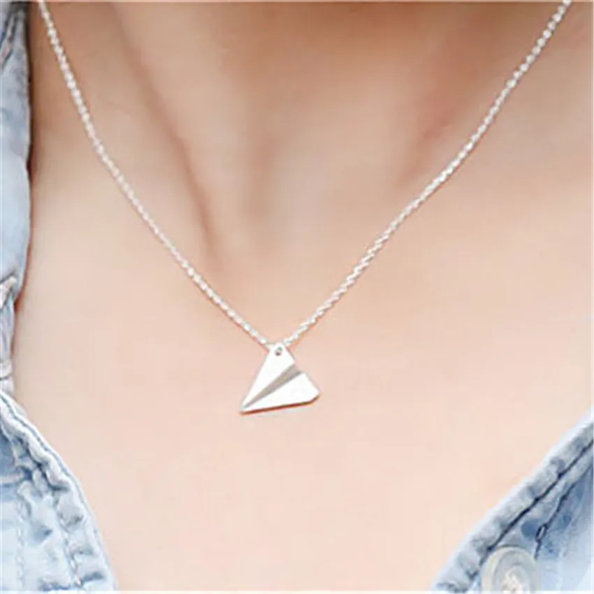 Великолепная сказка современные ювелирные изделия Vintage Collier Femme бумажный самолет