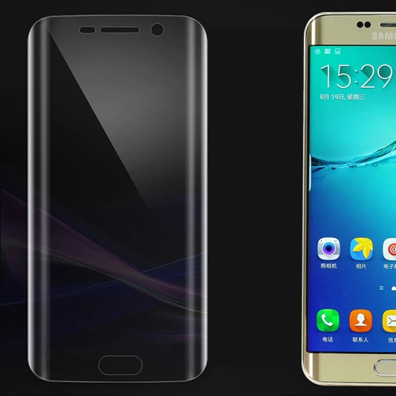 Противовзрывная Противоударная Новая прозрачная 3D ПЭТ + ТПУ изогнутая пленка для