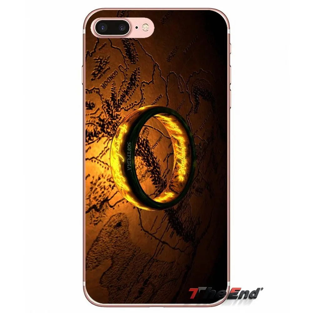 Мягкий чехол для iPhone X 4 4S 5 5S 5C SE 6 6S 7 8 Plus Samsung Galaxy J1 J3 J5 J7 A3 A5 2016 2017 Властелин колец