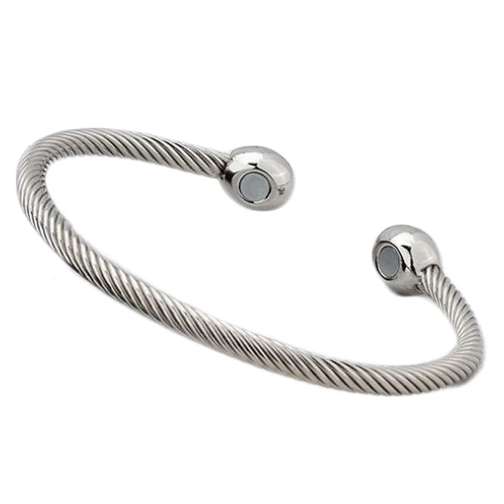 Magnet Jewelry Health Care Energy Bracelets Bangles Healing Copper Magnetic Therapy Bracelet Twisted Open Cuff Bangle | Украшения и