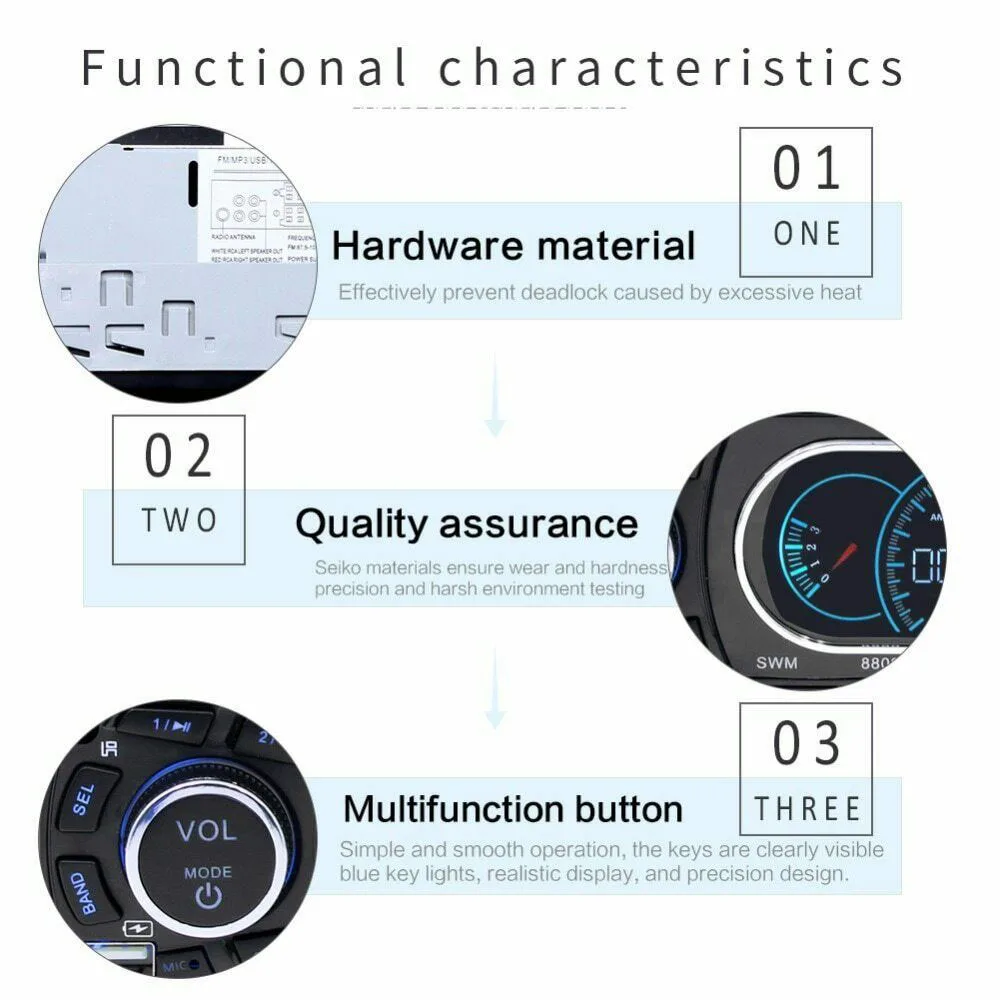 1 Din стерео аудио Bluetooth автомобильный Кассетный плеер 8809 автомобильное радио