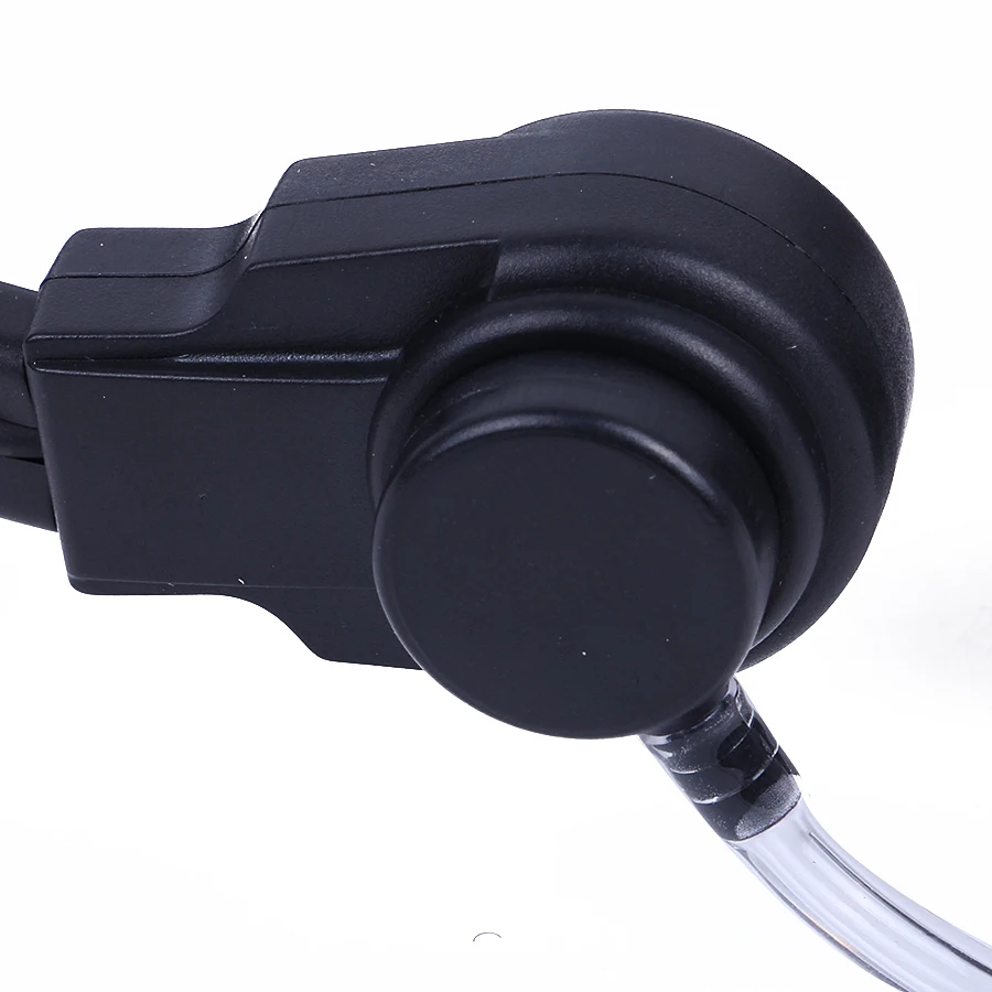 Walkie Talkie Headset 2 Pin PTT Throat MIC Covert Acoustic Tube Earpiece For Motorola Radio GP88 GP300 GP2000 CT150 P040 Black