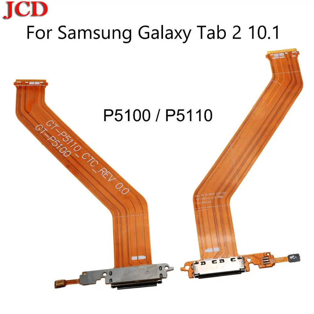 

JCD New USB Charger Flex Cable for SAMSUNG Galaxy Tab 2 10.1 P5100 P5110 GT-P5100 USB Charging Port Dock Replacement