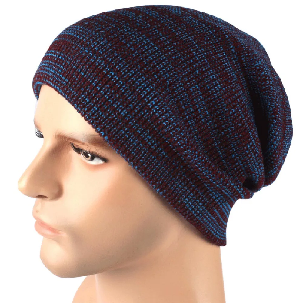 Новая мода Для мужчин женщин шапочка Сплошной Цвет хип хоп Сутулиться унисекс