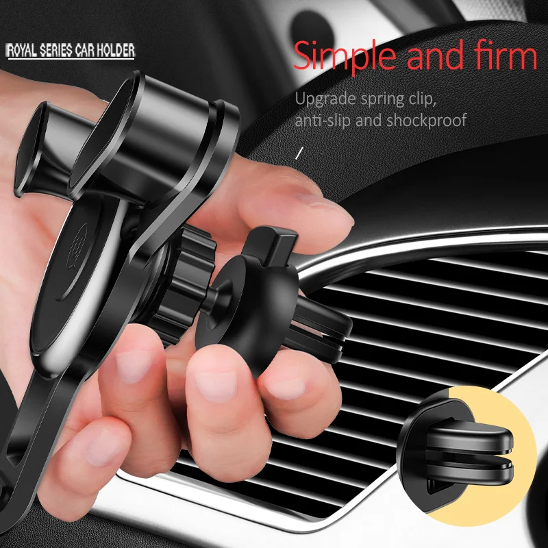 360 Degree Rotating Air outlet Gravity Bracket Car Phone Holder USAMS 4~6 inch Mini Vent Mount Mobile Stand | Мобильные телефоны и
