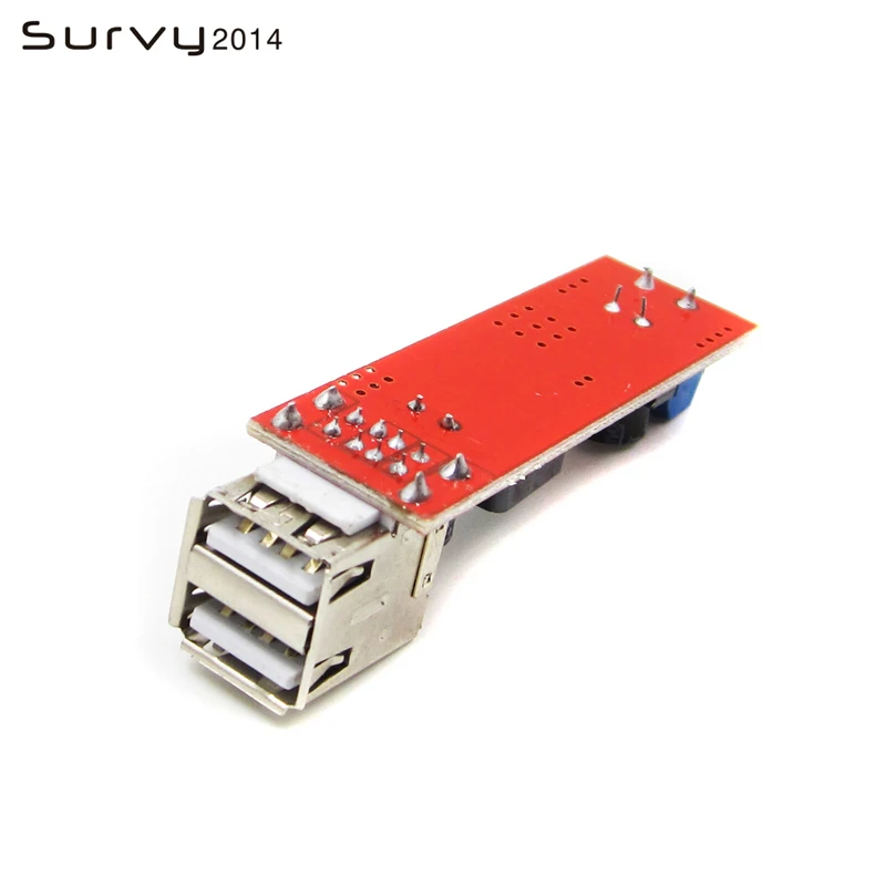 Понижающий модуль преобразователя постоянного тока 6 В 40 в 5 3 А с двумя USB портами