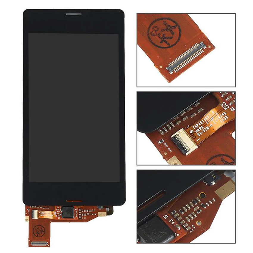 

Tested For Sony Xperia Z3 Compact LCD Display Touch Screen Digitizer Assembly For Sony Z3 mini D5803 D5833 LCD 100%