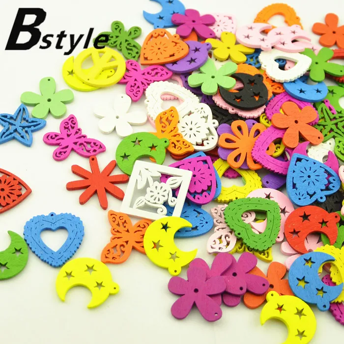 100 шт. Деревянные Подвески для сережек | Дом и сад