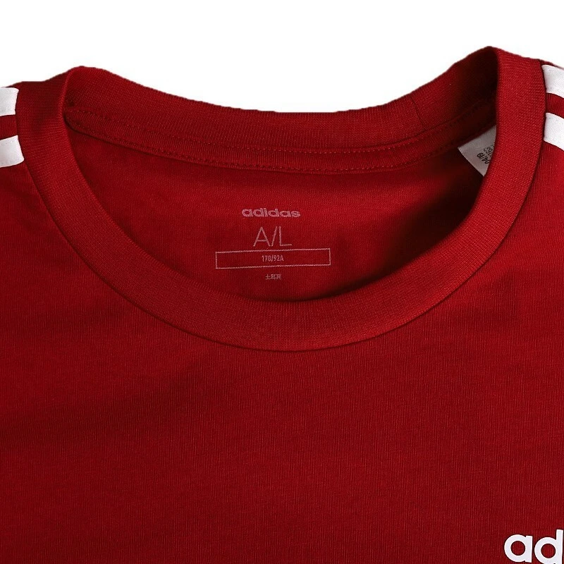 Новинка Оригинальная футболка Adidas W E 3S облегающая женская спортивная одежда с
