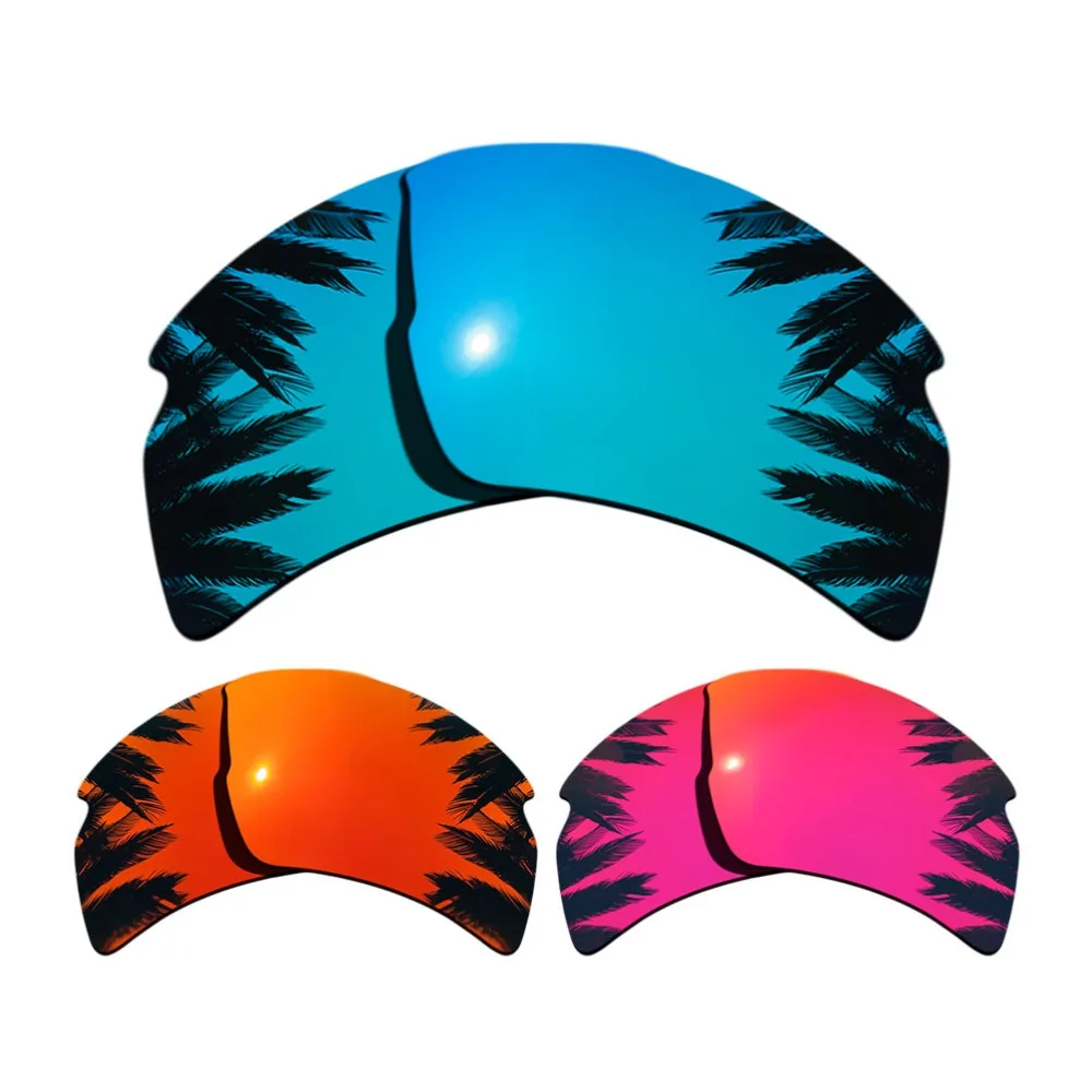 (Синее + оранжево-красное полночное солнце зеркальное покрытие) 3 пары