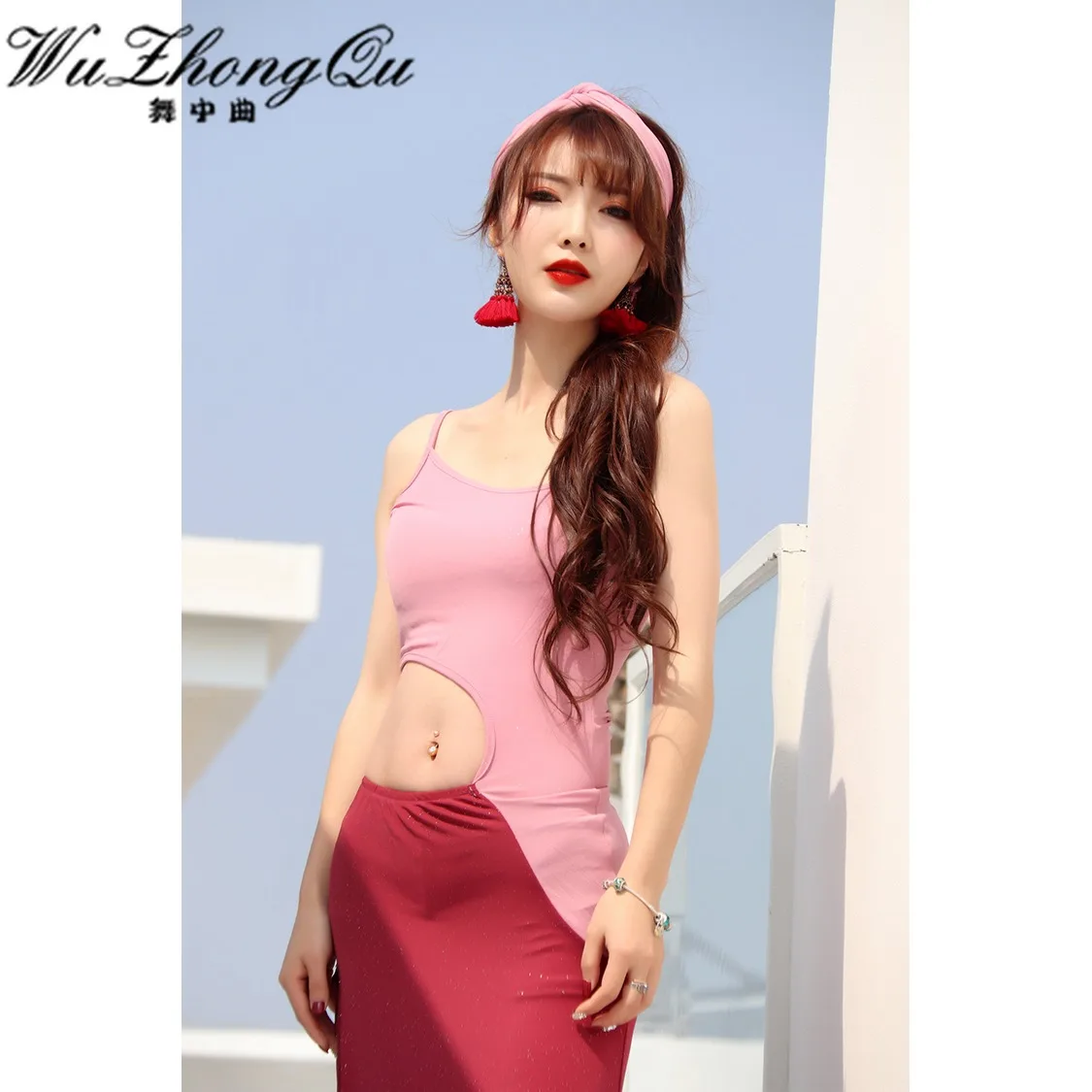 

belly dance training suit for belly dancing 2019 new suit for sexy beginners thin summer professional suit