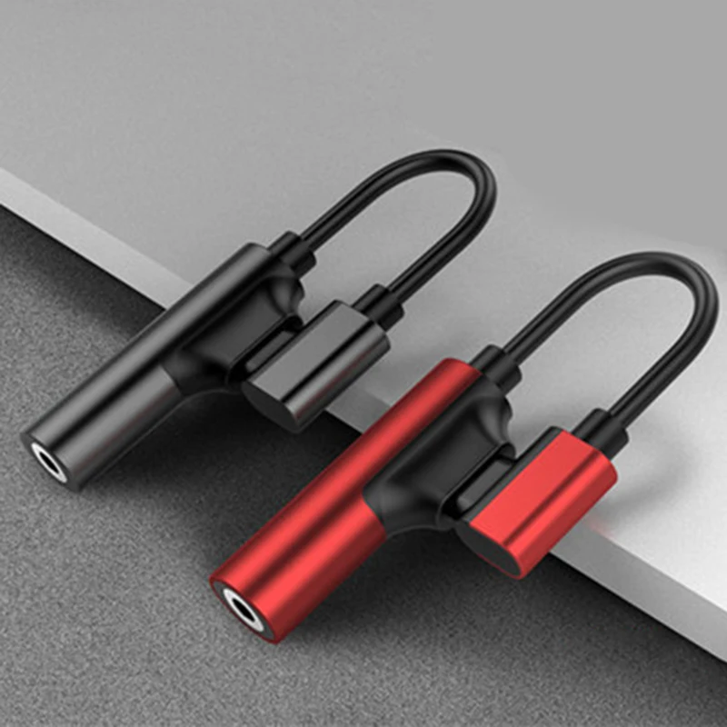 USB C на 3 5 мм Aux кабель адаптер для наушников Type-C аудио 2 в 1 зарядный Xiaomi 6 mix2 Huawei P20 |
