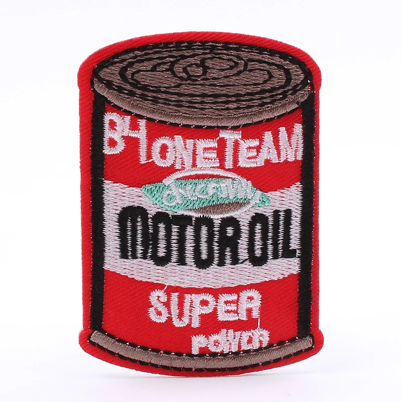 5 шт. качественные нашивки вышитые машинные масляные барабанные накладки Сделай