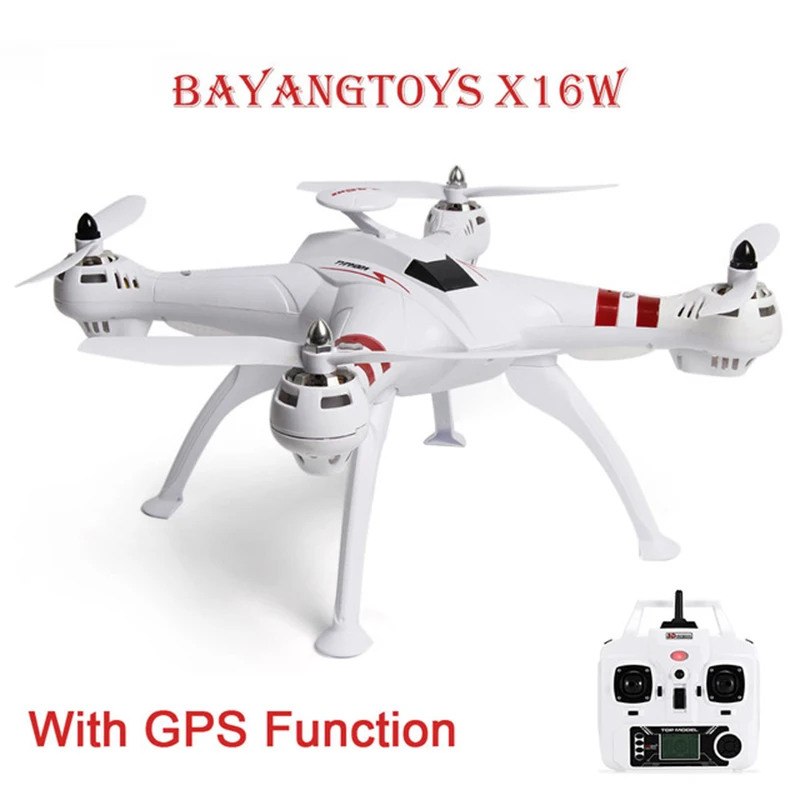 BAYANGTOYS X16 мини дроны, Радиоуправляемый вертолет gps бесщеточный двигатель RC Квадрокоптер RTF 2,4 ГГц 4CH 6 осей 360 градусов флип автоматический возврат