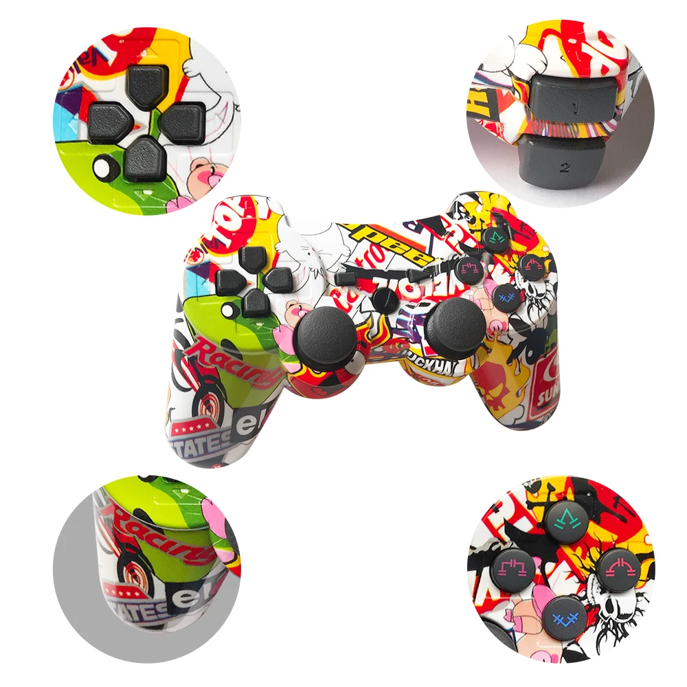 Беспроводной Bluetooth джойстик для PS3 контроллер подходит консоли mando ps2 Playstation Dualshock 3