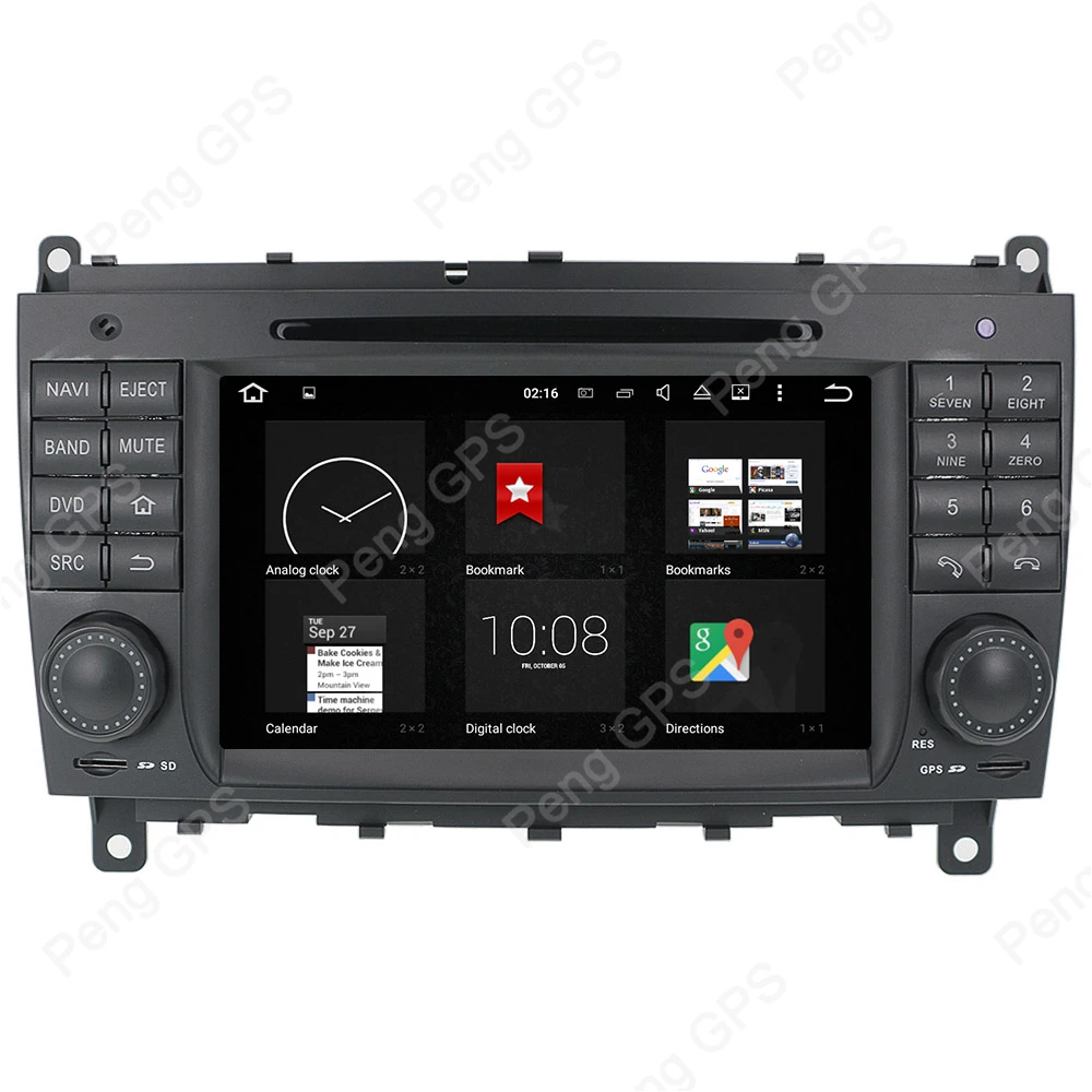 Octa Core CD DVD плеер 2 Din стерео Android 8 0 автомобильное радио для Benz C- W203 CLK W209 GPS навигация