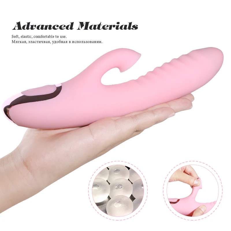 12 Скоростей Сильный Вибратор Кролик Силиконовый водонепроницаемый Стимулятор