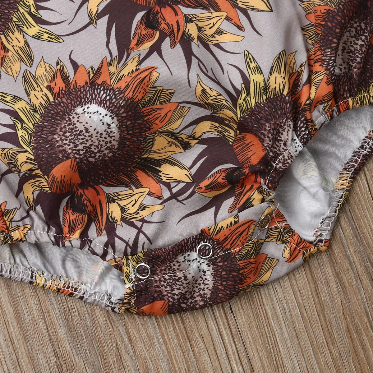 Новинка 2019 года Лидер продаж хлопковое боди с подсолнухами для новорожденных