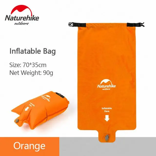 Naturehike наружный надувной матрас для кемпинга, влажный коврик Utralight, воздушный коврик с подушкой, коврик для сна, портативный коврик - Цвет: Air Bag-Orange