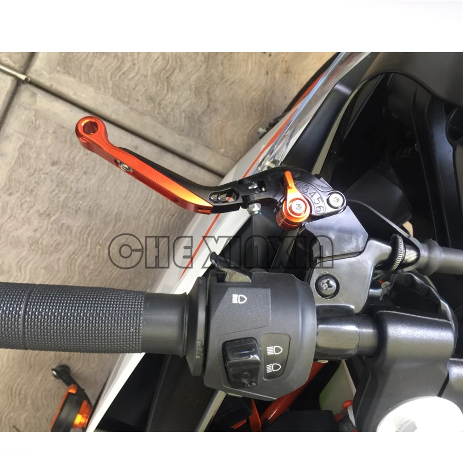 Оранжевый и черный мотоцикл CNC тормоза сцепления Рычаги подходят для KTM Duke 125 200 390