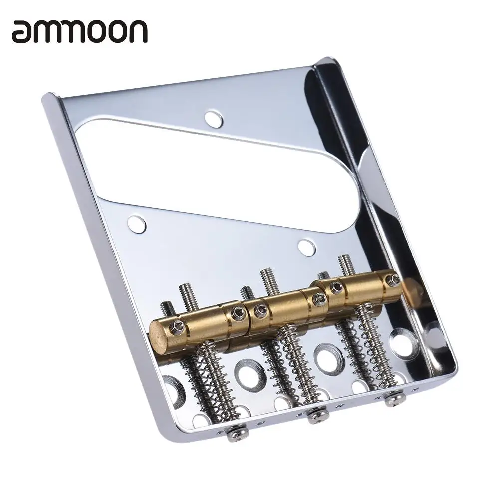 

3 Copper Saddle Ashtray Guitar Bridge Tailpiece Chrome Plated for Electric Guitar Replacement Part with Screws Wrench