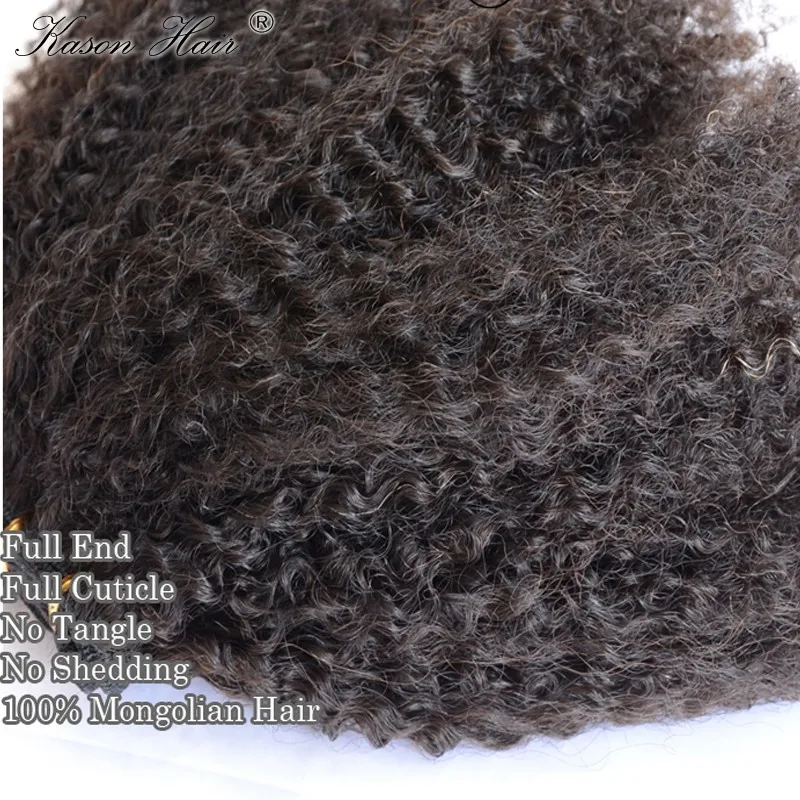 7A Brazilian Kinky Curly Virgin Hair 4 Bundles Afro Extensions Human Weaves |