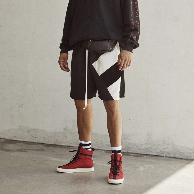 Летние цветные шорты kanye мужские Длинные повседневные спортивные штаны Harlan с