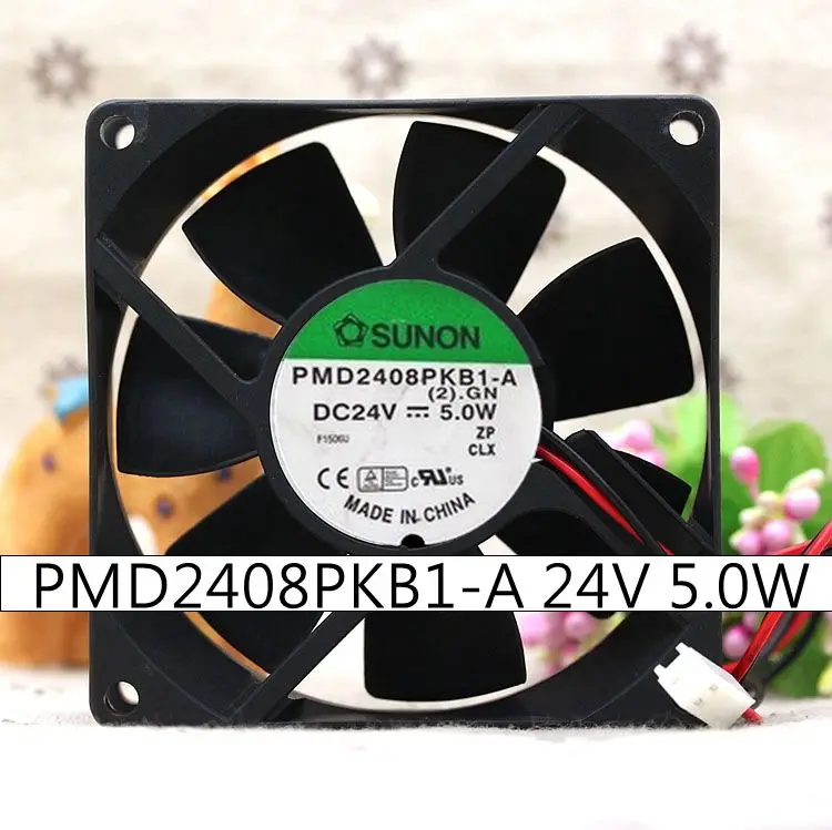 Вентилятор охлаждения для Sunon PMD2408PKB1-A, 80 мм, 24 В, 5,0 Вт, 8 см, 8020