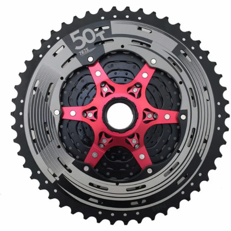 Sunracing 11 скорость 50T MTB велосипед кассеты широкое соотношение 11s 50t свободного