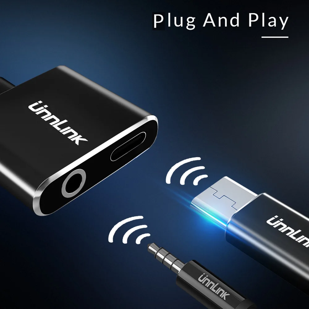 Unnlink USB Type C аудио адаптер для зарядки 2 в 1 папа мама 3 5 мм разъем наушников +
