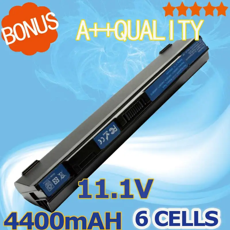 Аккумулятор 4400 мАч для AcerUM09B7C M09B7D UM09B73 Aspire One 751h 1153 AO751h 1192 531h 0Br 751 Bk23F Bw26 1153|battery for