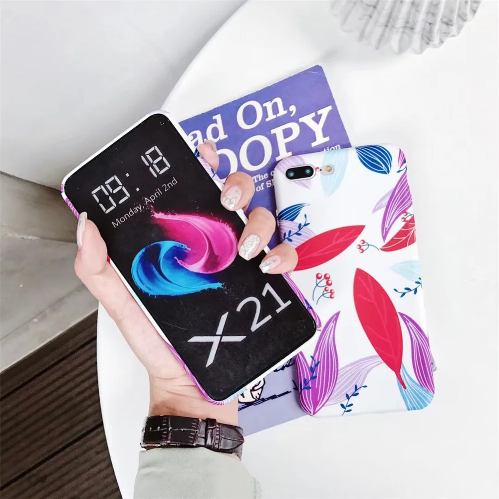 Красные листья на белом телефона Чехлы для OPPO R15 R11 R11S R9 R9S F3 F1 плюс A57 A39 A59 a59S F1S ТПУ