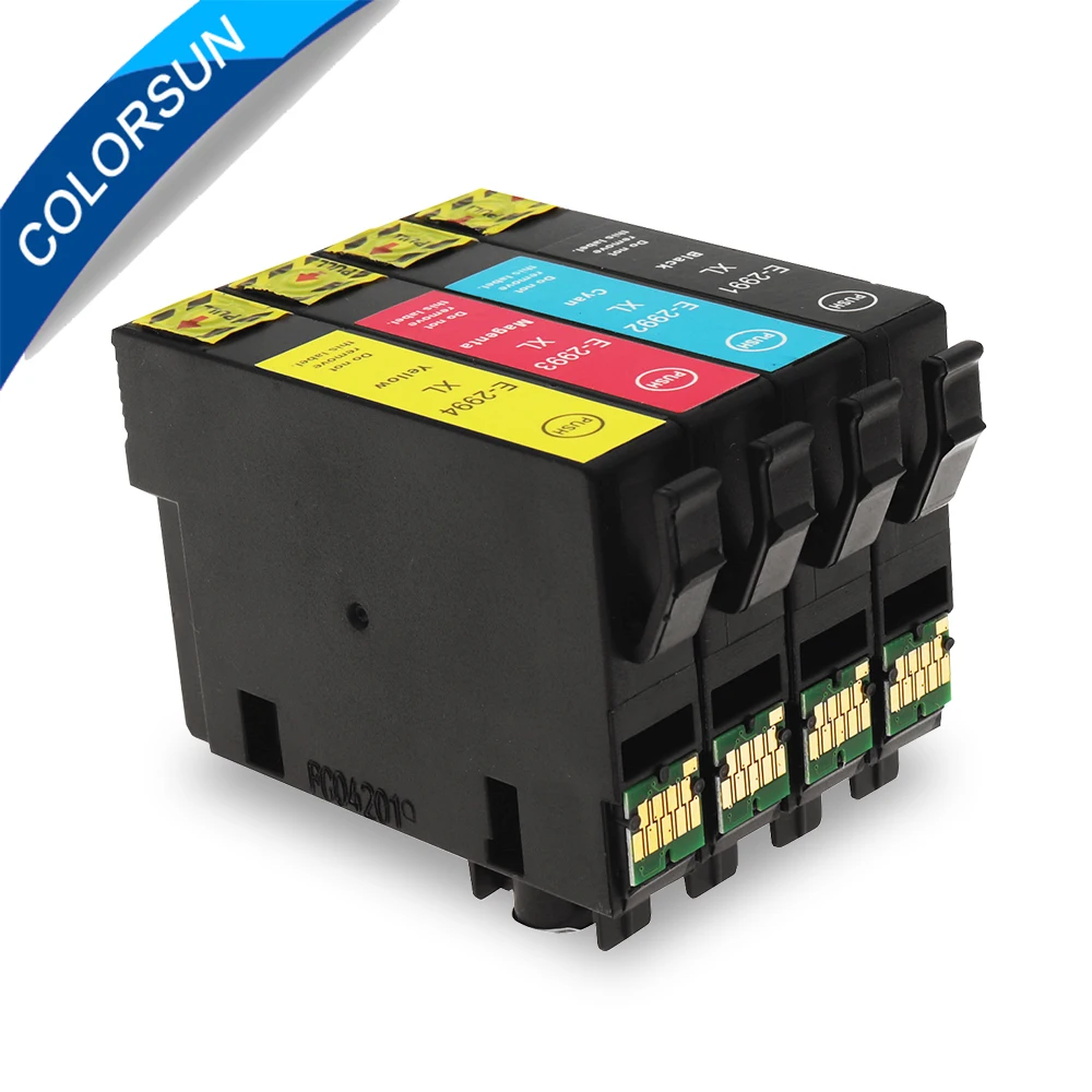 Colorsun Кабельный тестер кабеля 8 шт. T2991 совместимые картриджи для Epson XP-235 XP-332 XP-335