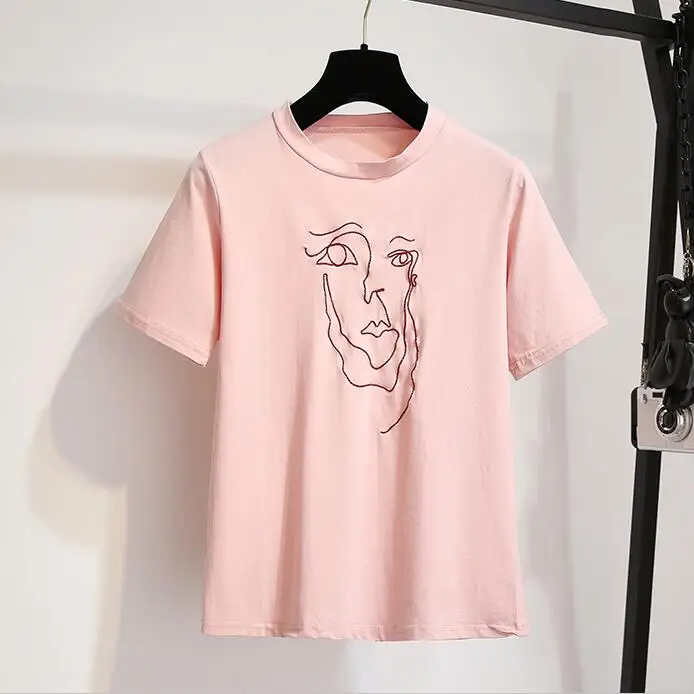 2019 летние женские Модные Повседневное Рубашка с короткими рукавами футболка +