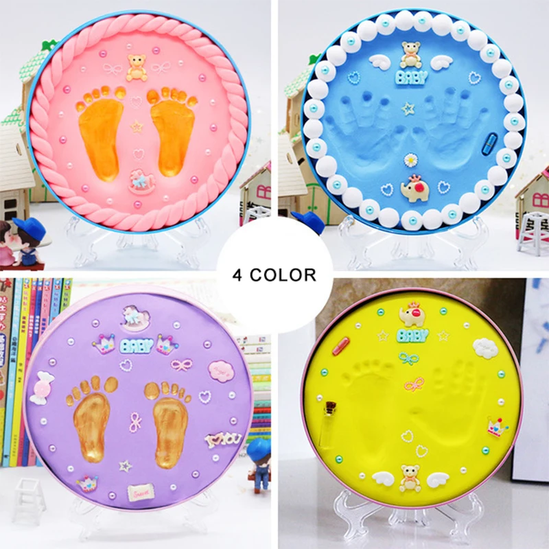 Отпечаток руки ребенка отпечаток пальца комплект грязи ног Печать Детские